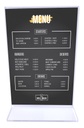 Porta Menú De Acrílico 14x10.5 3mm Restaurantes Pack 15