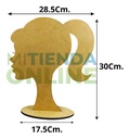 Centro De Mesa Barbie Mdf Princesa Nombre Exhibidor 10 Pzs