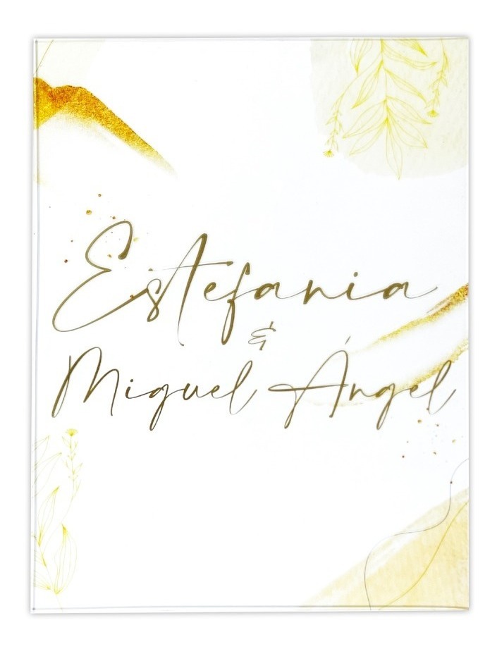 Letrero Boda Bienvenida Acrílico Mesa Decoración 40x30cm 