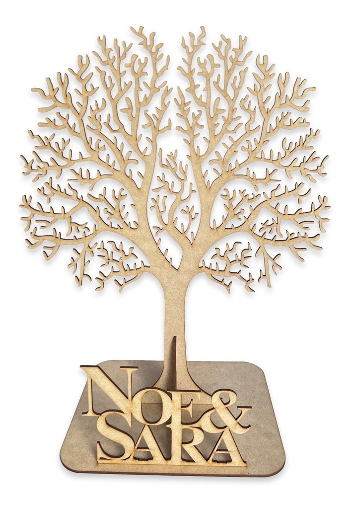 Árbol De Firmas Mdf 6mm 100 Corazones