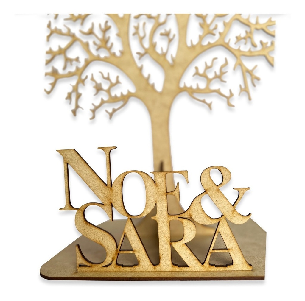 Árbol De Firmas Mdf 6mm 100 Corazones