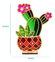 Cuadro Decorativo Cactus Oficina Hogar Triplay