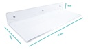 Repisa Estante Flotante De Acrílico 6mm Para Pared