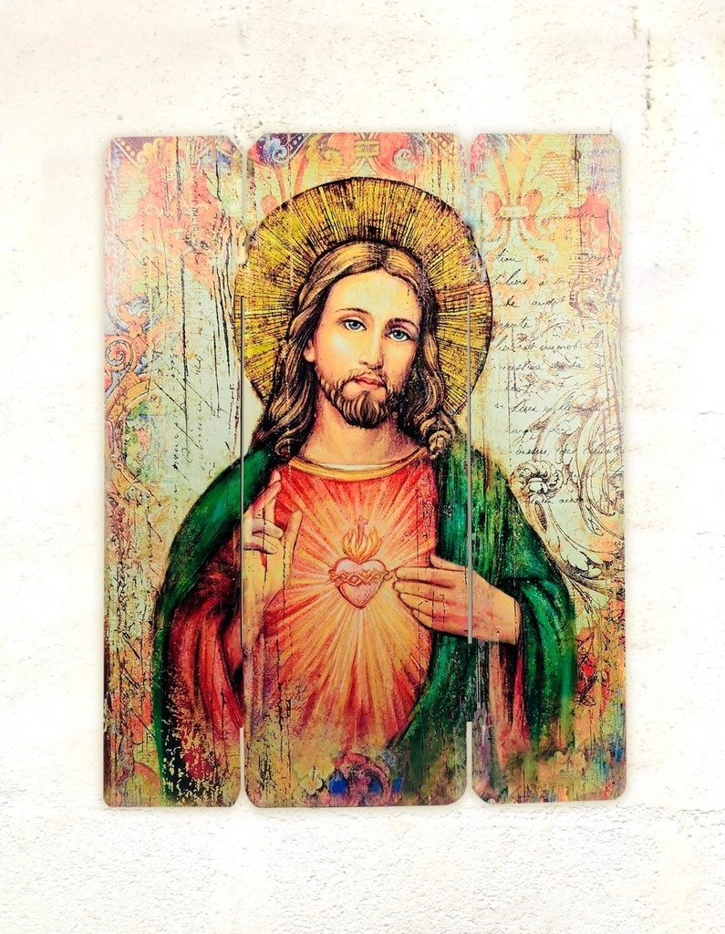 Cuadro Santo Jesucristo Impresión Directa Mdf 60x77cm