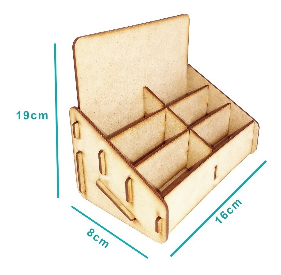 Organizador Exhibidor 6 Cajetillas Cigarro Horizontal Mdf