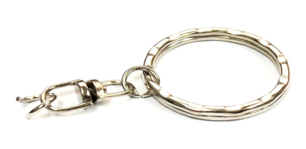 Llavero Herraje Giratorio Argolla Color Plata  1000 Piezas