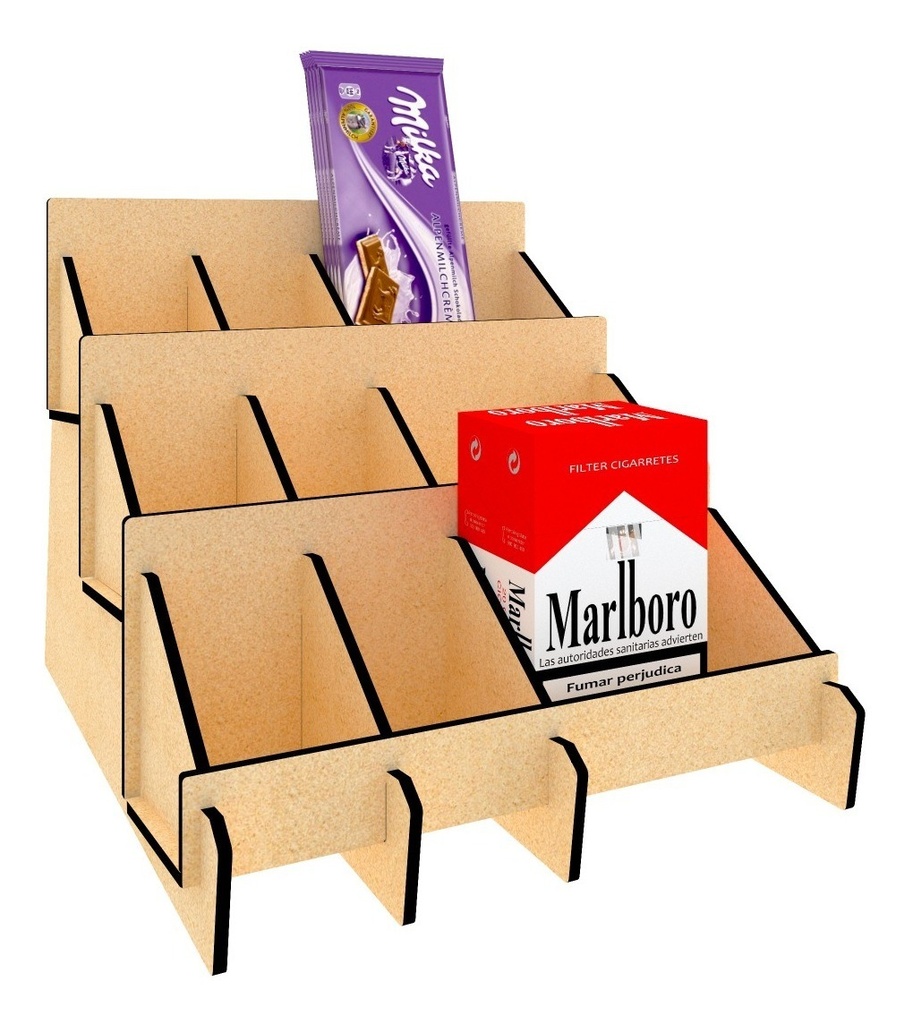 Organizador Expositor Exhibidor Multiusos Mdf 3mm M02