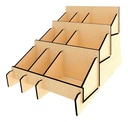 Organizador Expositor Exhibidor Multiusos Mdf 3mm M02