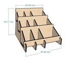 Organizador Expositor Exhibidor Multiusos Mdf 3mm M02