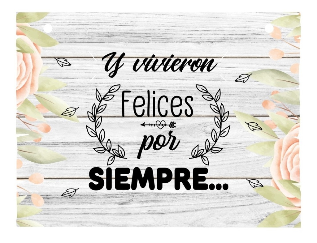 Letrero Cuadro Paje Boda Decoración 40x30cm  P01