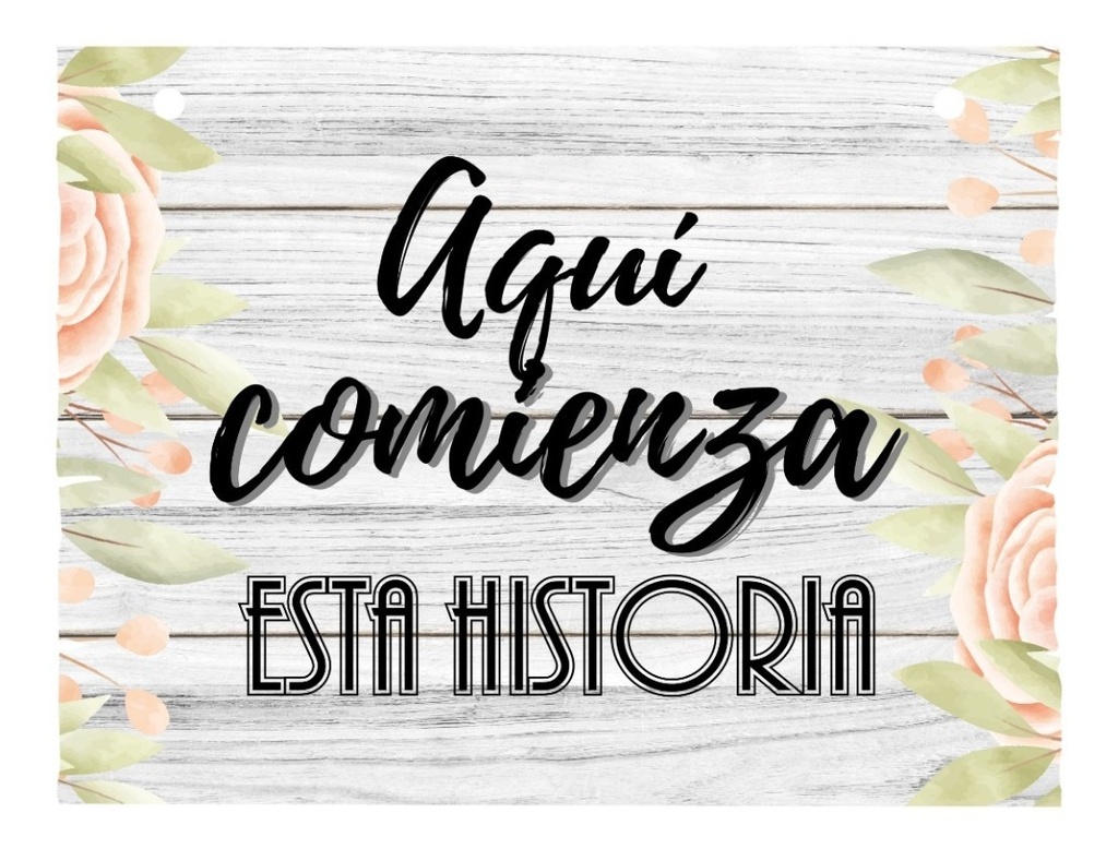 Letrero Cuadro Paje Boda Decoración 40x30cm  P01