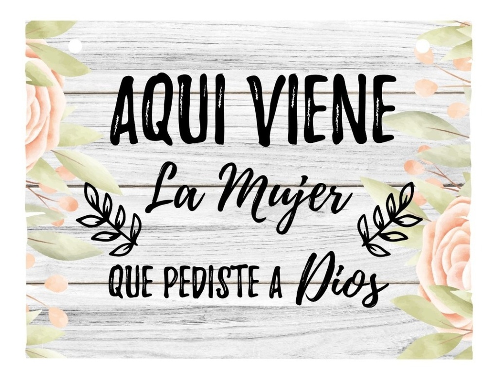 Letrero Cuadro Paje Boda Decoración 40x30cm  P01