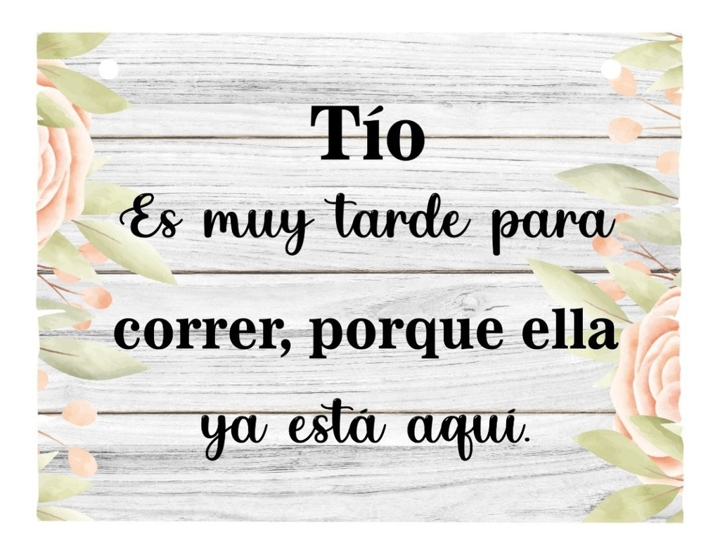 Letrero Cuadro Paje Boda Decoración 40x30cm  P01