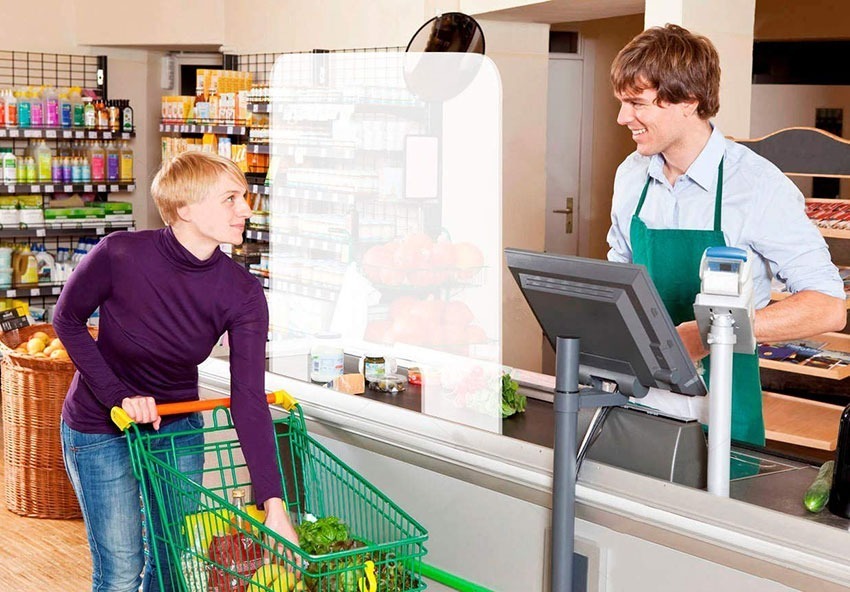 Mampara Proteccion Protectora Anticontagio 50x60cm Economica