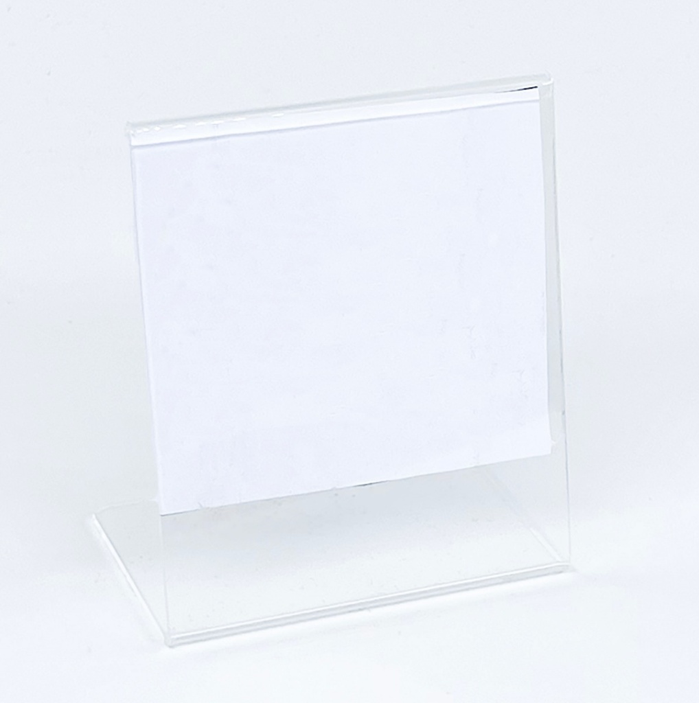 Porta Precio Acrílico De 2mm-13x10-cm - Pack 10 Pzs.