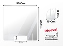 Mampara Anticontagios. 50x60 Cm. Grosor 3 Mm Económica