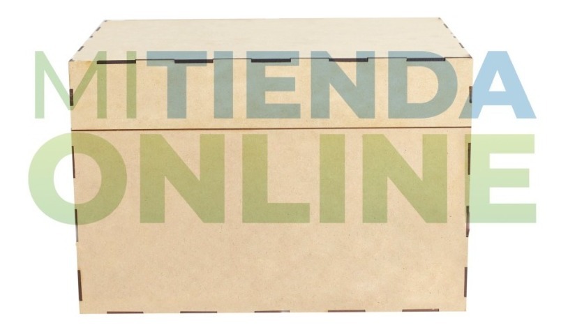 Caja Mdf 30 X 20 X 15 Baul Cuadrado Recuerdito Alhajero
