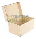 Caja Mdf 30 X 20 X 15 Baul Cuadrado Recuerdito Alhajero