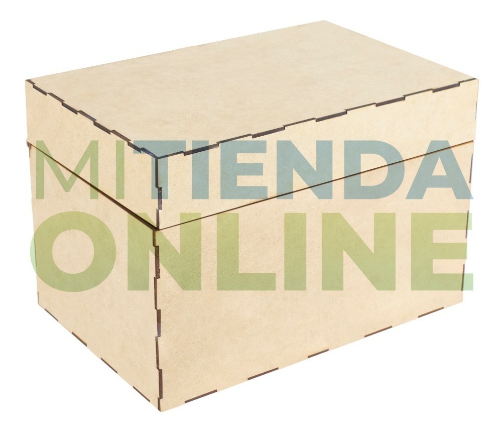 Caja Mdf 30 X 20 X 15 Baul Cuadrado Recuerdito Alhajero