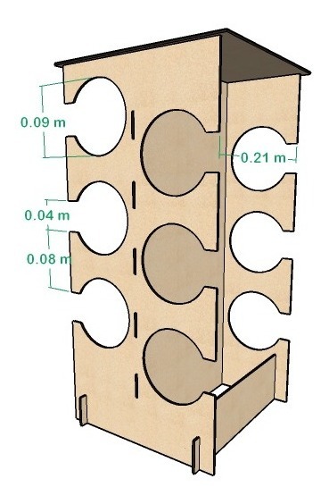 Cavas, Soportes Para Botellas De Vino Para 6 