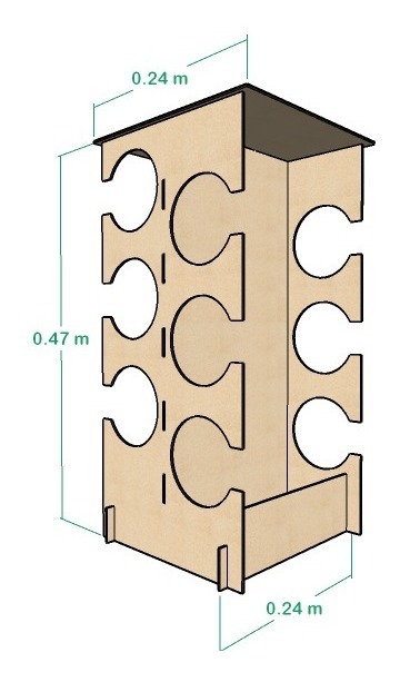 Cavas, Soportes Para Botellas De Vino Para 6 