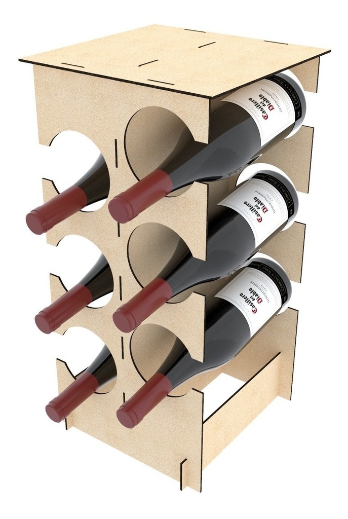 2 Cavas, Soportes Para Botellas De Vino Para 6 Y 8 Botellas