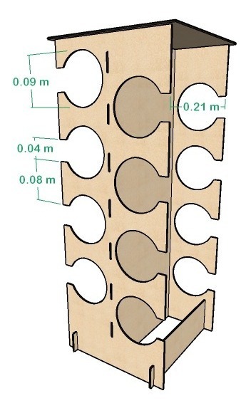 Cavas, Soportes Para Botellas De Vino Para 8 Botellas