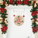 Corona Navidad  Para Puerta Artesanal 20 Cm 