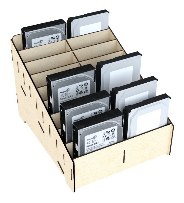 Caja Organizador Exhibidor Para 27 Disco Duro 2.5 