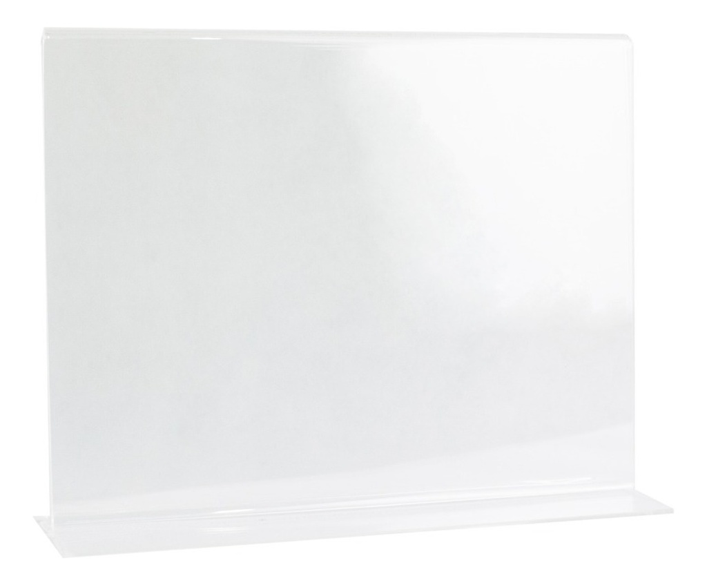 Porta Menu Acrílico Restaurantes Carta Horizontal (30pz)