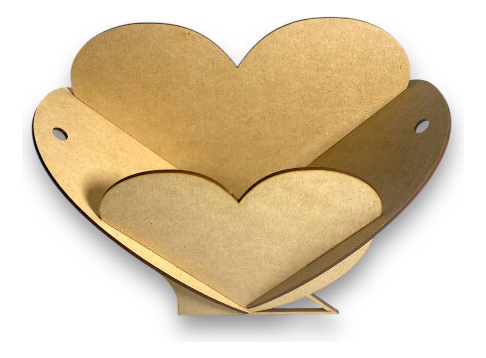 Regalo Dulcero Florero Corazón San Valentín Mdf - Pack 15