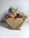 Regalo Dulcero Florero Corazón San Valentín Mdf - Pack 15
