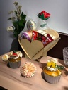 Regalo Dulcero Florero Corazón San Valentín Mdf - Pack 15