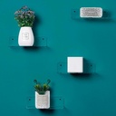 Dos Repisas Flotantes Acrílico 3mm 23 Cm Largo 10 Cm Ancho