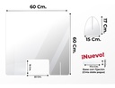 Mampara Anticontagios. 60x60 Cm. Grosor 3 Mm