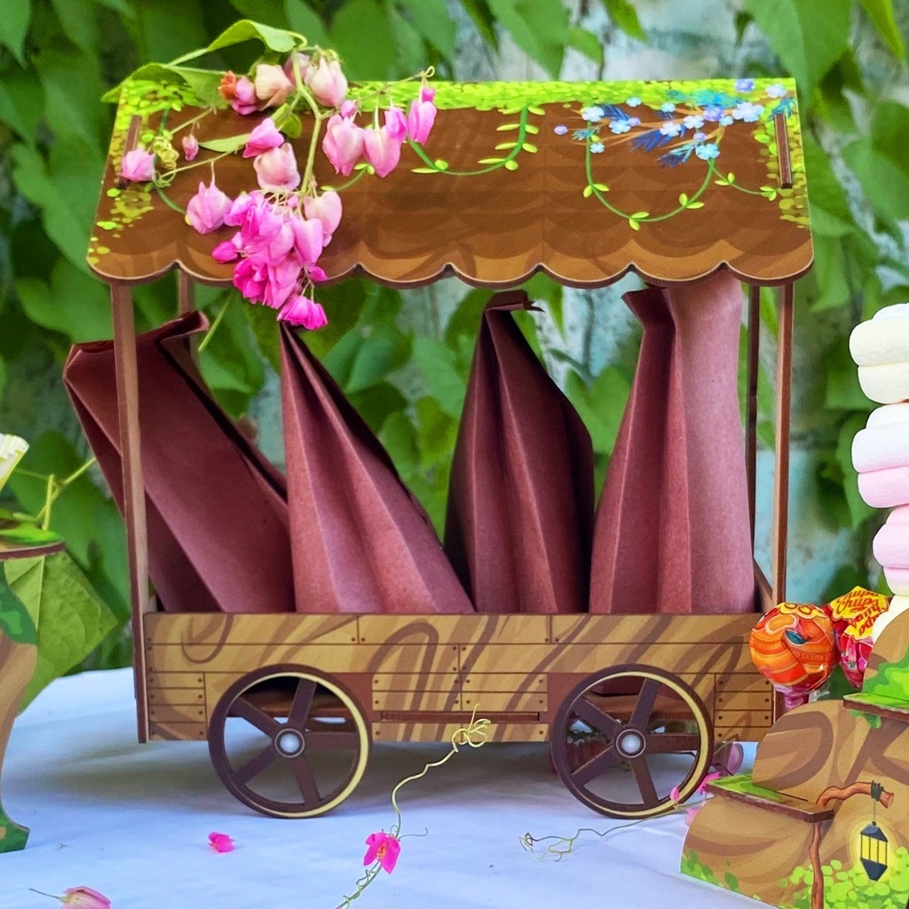 Kit Mesa Dulces Candybar Mini En Mdf Impreso Alta Calidad M1