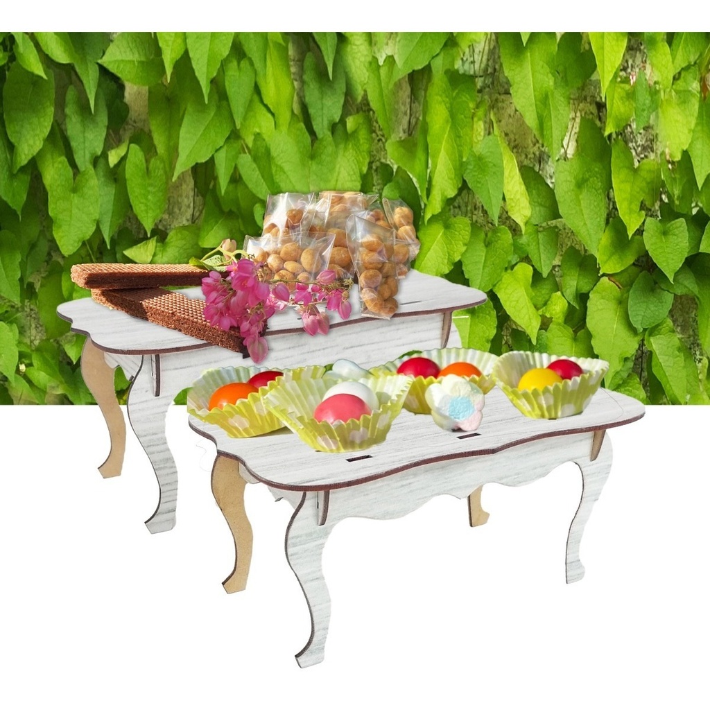 Kit Mesa Dulces Candybar Mini En Mdf Impreso Alta Calidad M2