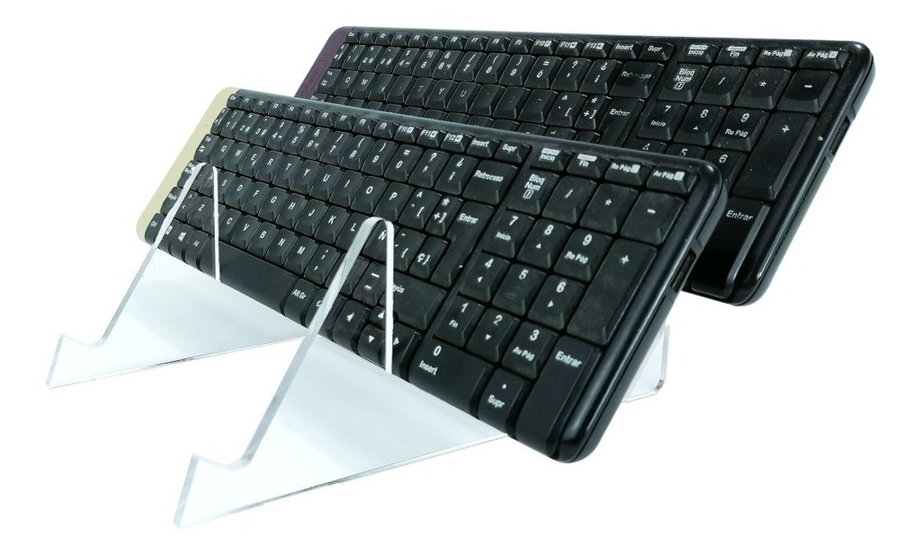 Soporte De Exhibición De Teclado De Escritorio De 3 Niveles