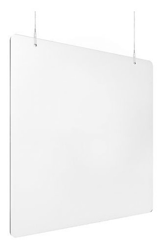 Mampara Colgante Anticontagios 70x70 Cm Grosor 3 Mm