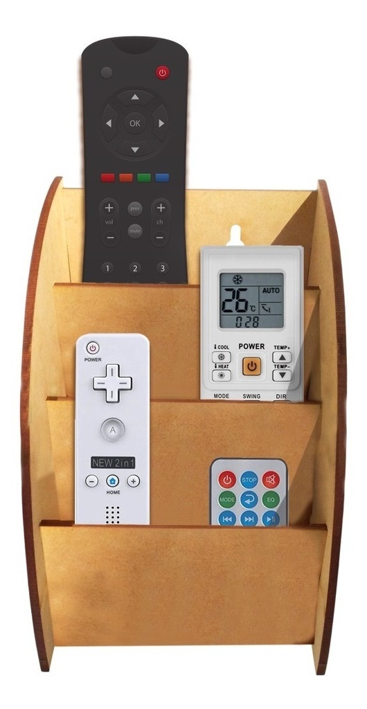 Organizador De Controles Mdf 3mm Para Colgar 