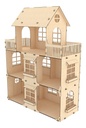 Casa Penthouse 3 Pisos Para Muñecas Clasicas 29cm Mdf