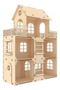 Casa Penthouse 3 Pisos Para Muñecas Clasicas 29cm Mdf