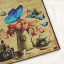 Cuadro Decorativo Vintage Hogar Oficina Mariposa Azul 51x77