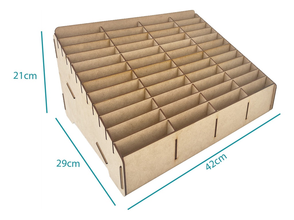 Caja Organizador Exhibidor Mdf 48 Teléfono Celular (pack 8)