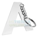 Llavero 100 Letras Abecedario Acrílico 3 Mm - 5 X Proporción