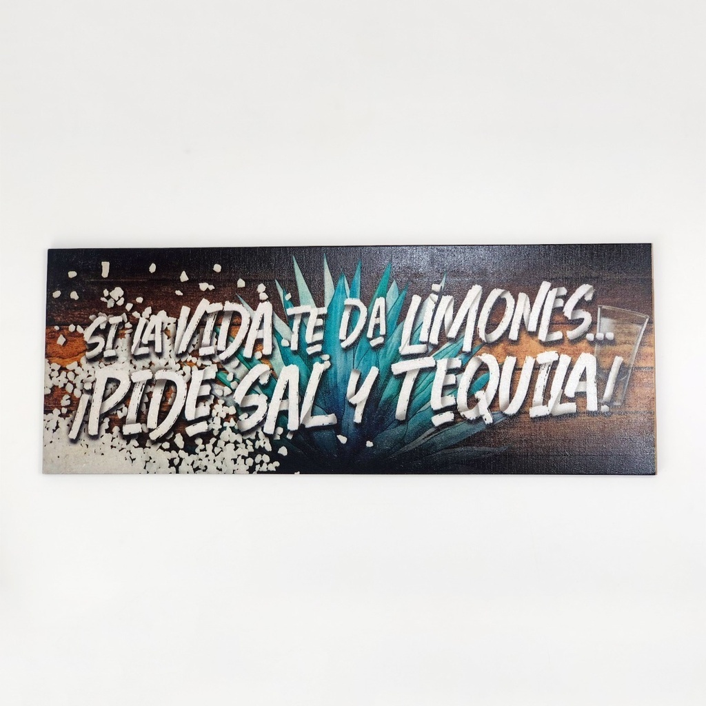 Cuadro Decorativo Cocina Hogar Oficina Si La Vida 40x15