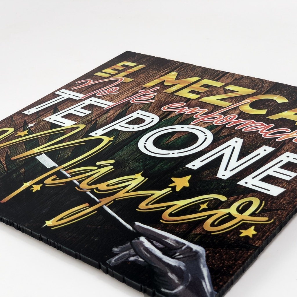 Cuadro 30x30 Impresión Directa Mdf 6 Mm Corte Láser