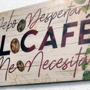 Cuadro Decorativo Cocina Hogar Oficina Debo Despertar 40x20