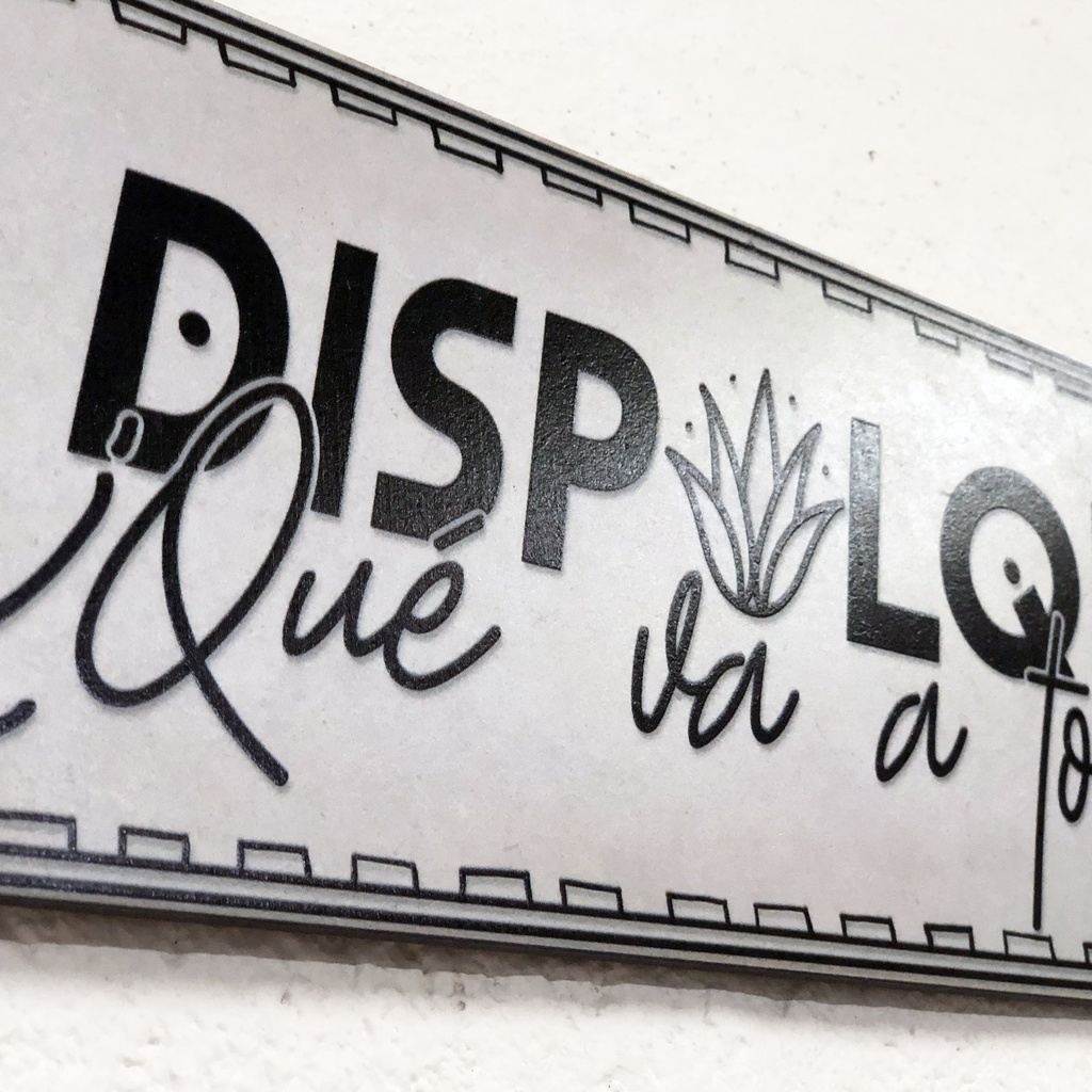 Cuadro Decorativo Cocina Hogar Oficina Dispulque 40x15