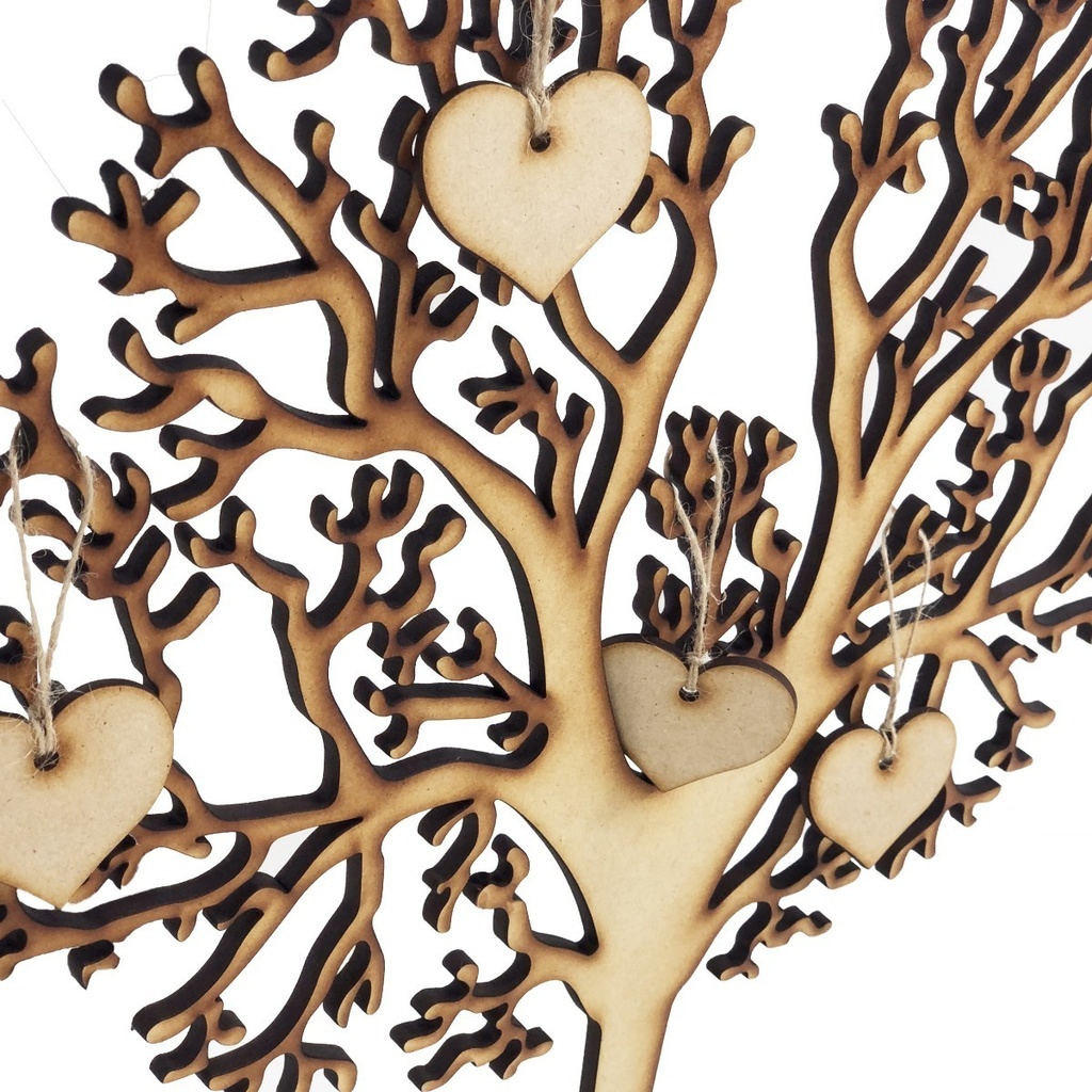 Árbol De Firmas Para Xv Años, Boda, Con 100 Corazon